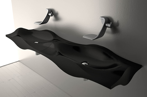 Modern Bathroom Sinks on Modern Bathroom Sinks With Ocean Waves By Bandini