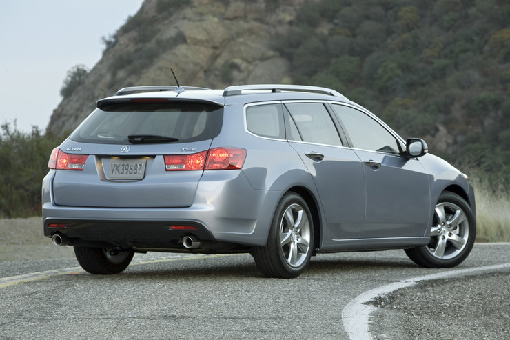 White Grey Acura TSX Sport Wagon 2011