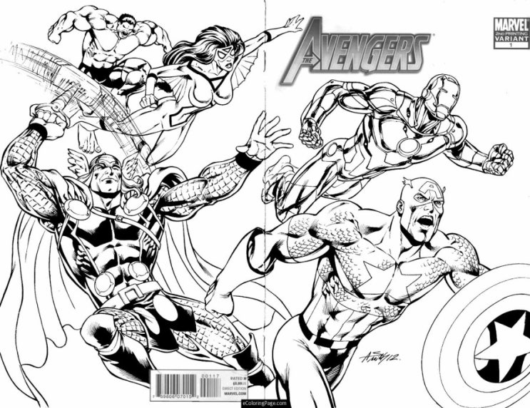 Avengers coloring (어벤져스 색칠공부) : 네이버 블로그