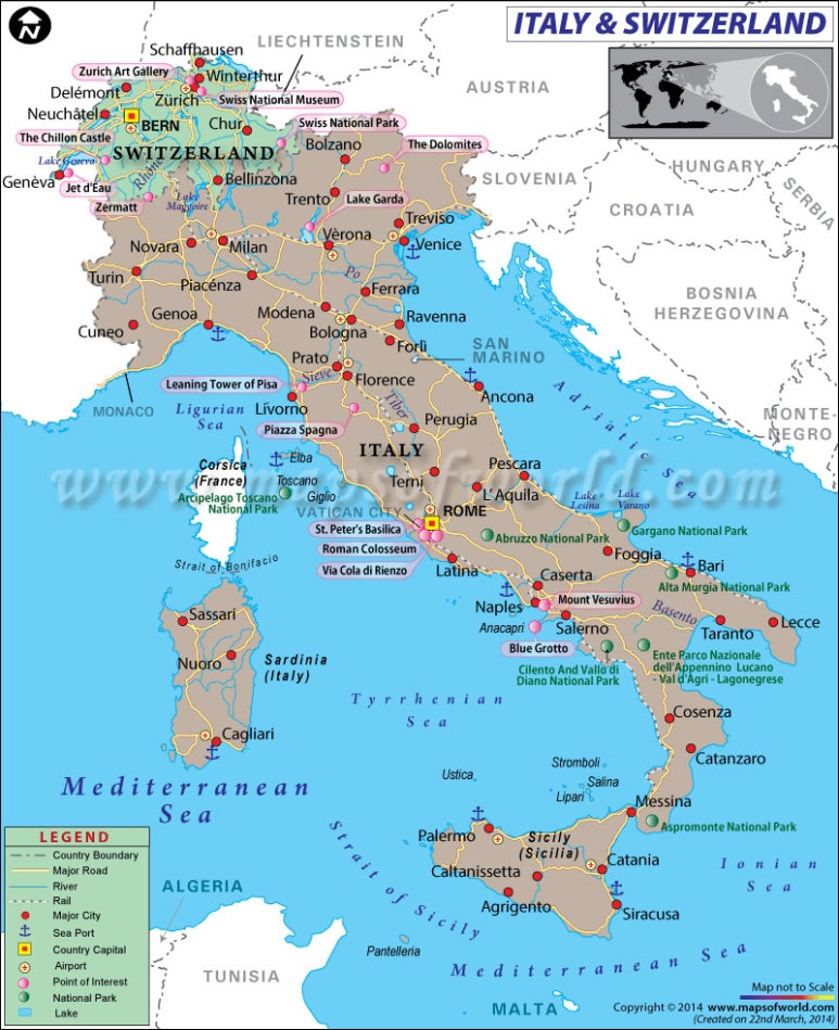 이탈리아지도(Italy Map) 여행코스, 이탈리아 철도노선, 와인, 행정구역, 시실리지도 : 네이버 블로그