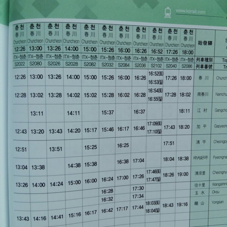 용산역 Ktx열차기차고속철도시간표(출발 도착) : 네이버 블로그
