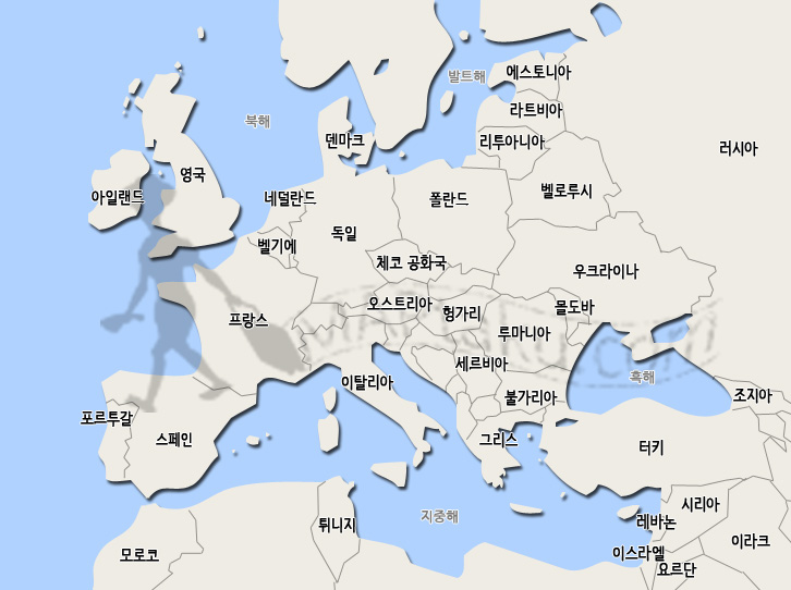 유럽 각 국가별 위치지도(맵타쿠/한글판) : 네이버 블로그